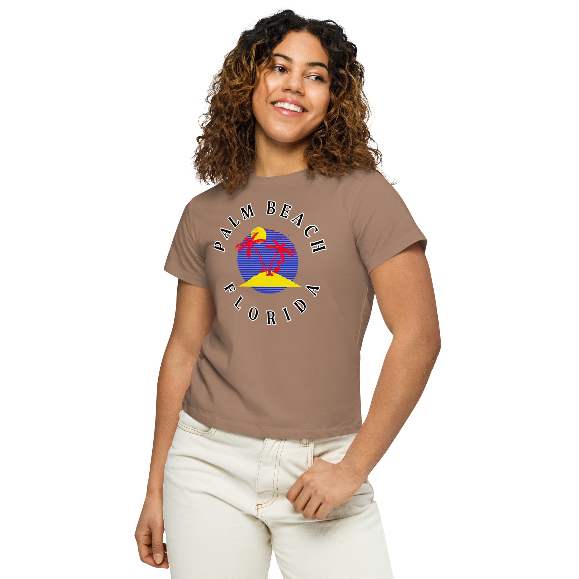 Palm Beach Women’s High-Waisted T-Shirt - Activewear Well
