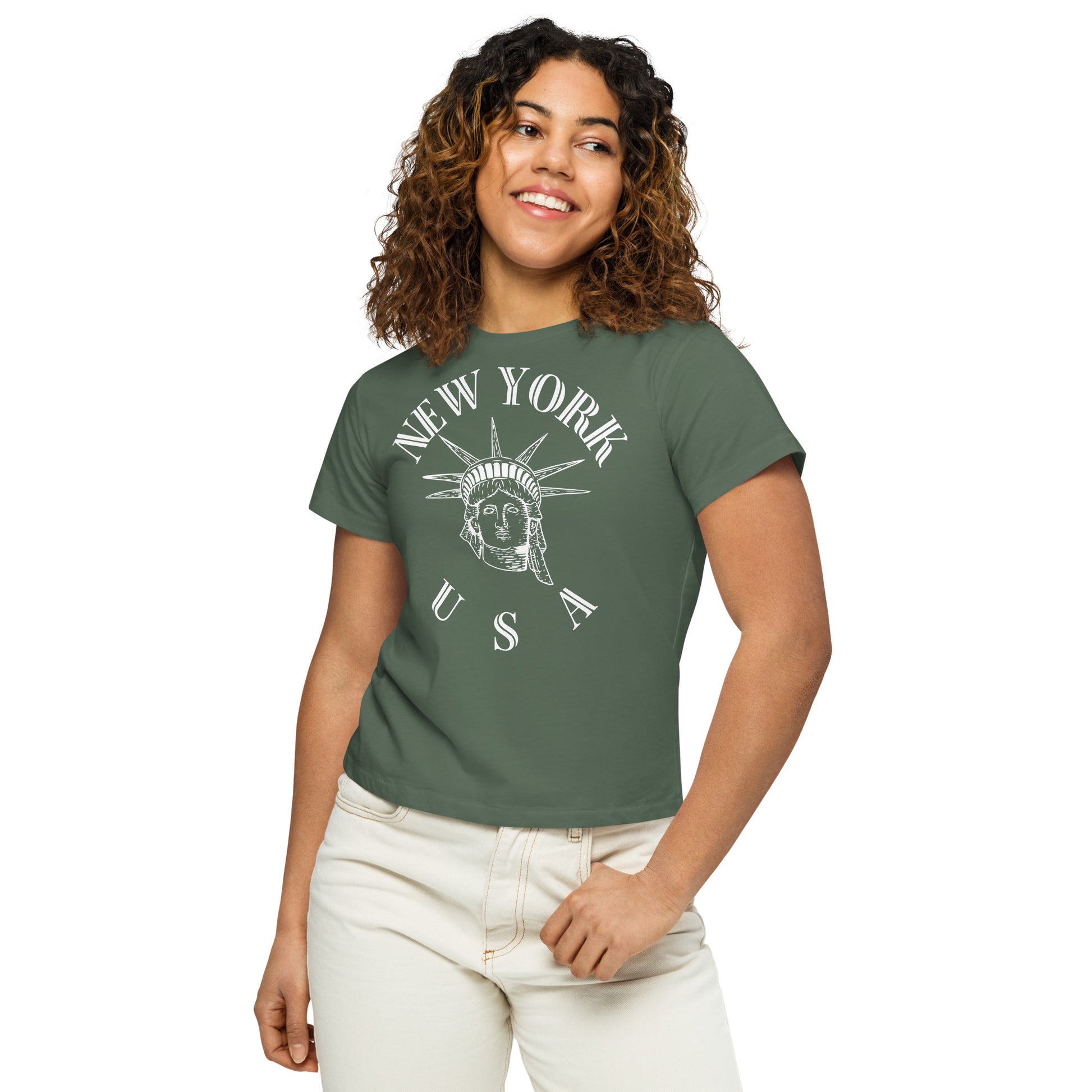 New York Women’s High-Waisted T-Shirt - Activewear Well