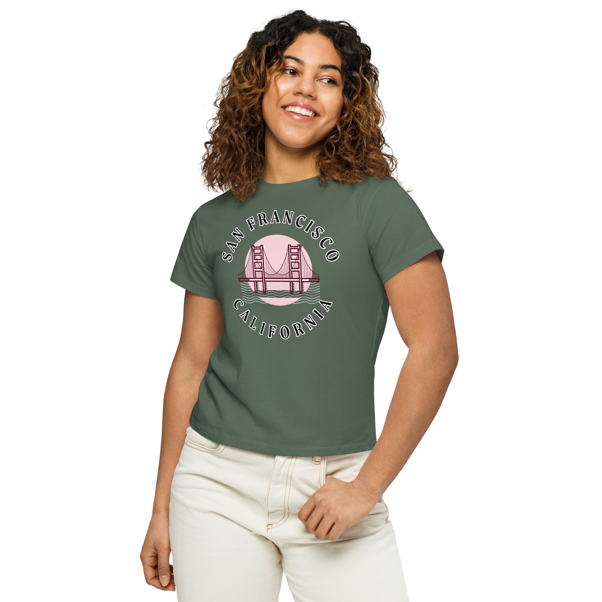 San Francisco Women’s High-Waisted T-Shirt - Activewear Well