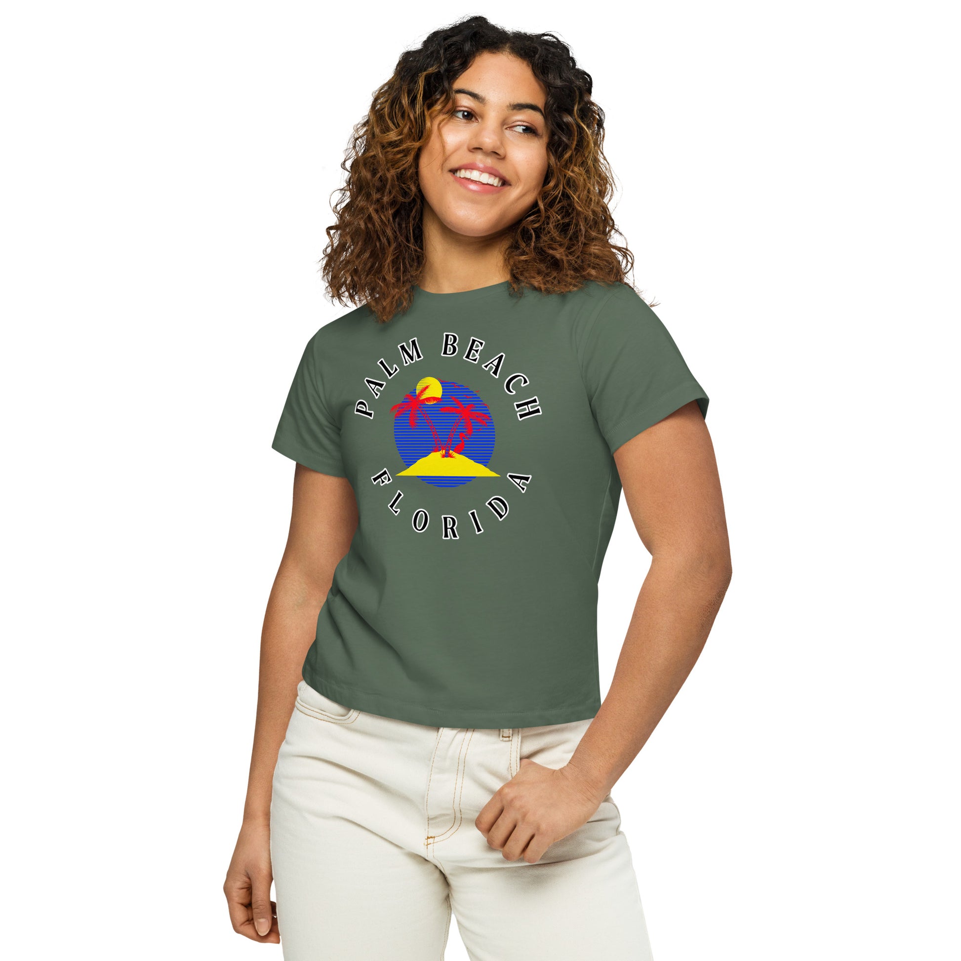 Palm Beach Women’s High-Waisted T-Shirt - Activewear Well