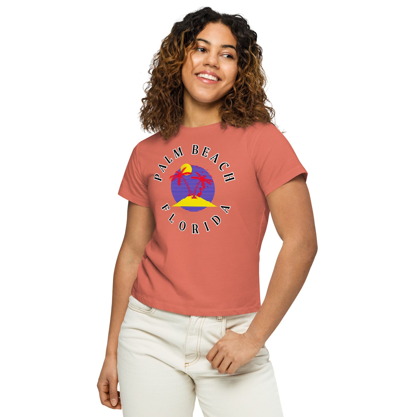 Palm Beach Women’s High-Waisted T-Shirt - Activewear Well