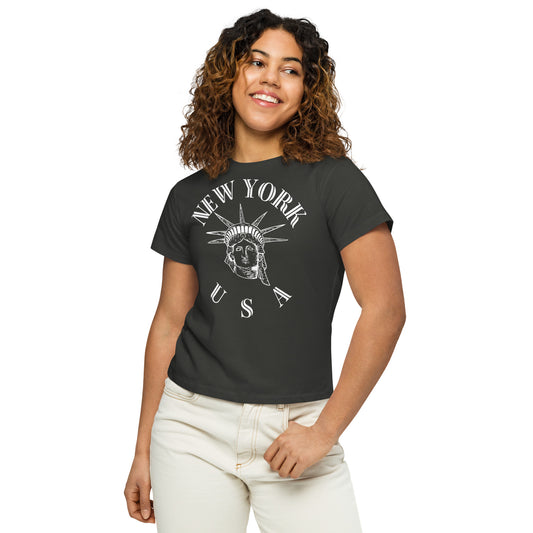 New York Women’s High-Waisted T-Shirt - Activewear Well