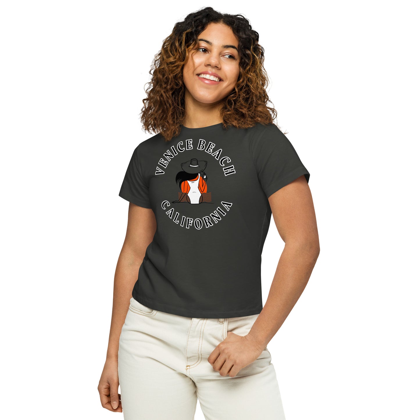 Venice Beach Women’s High-Waisted T-Shirt - Activewear Well
