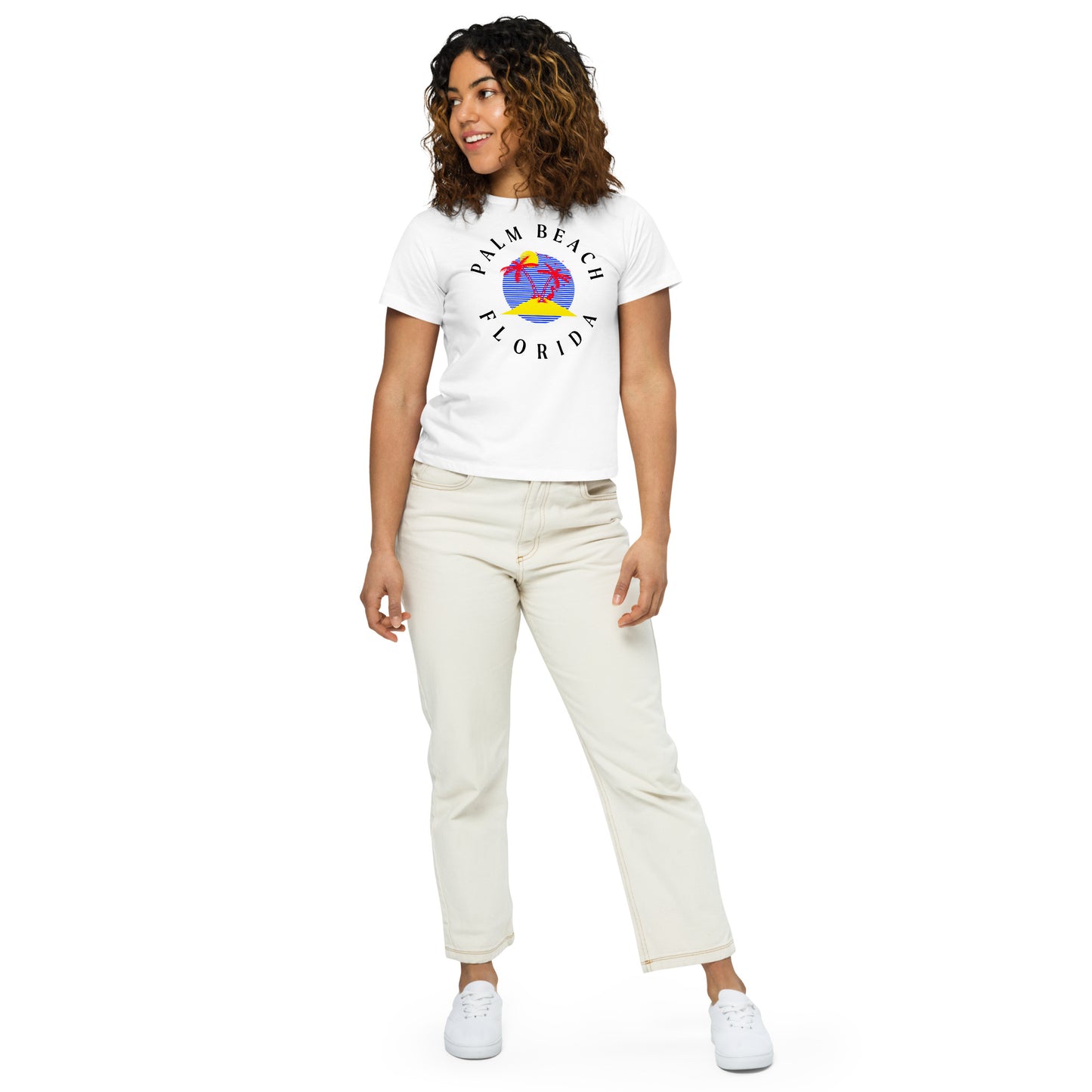 Palm Beach Women’s High-Waisted T-Shirt - Activewear Well