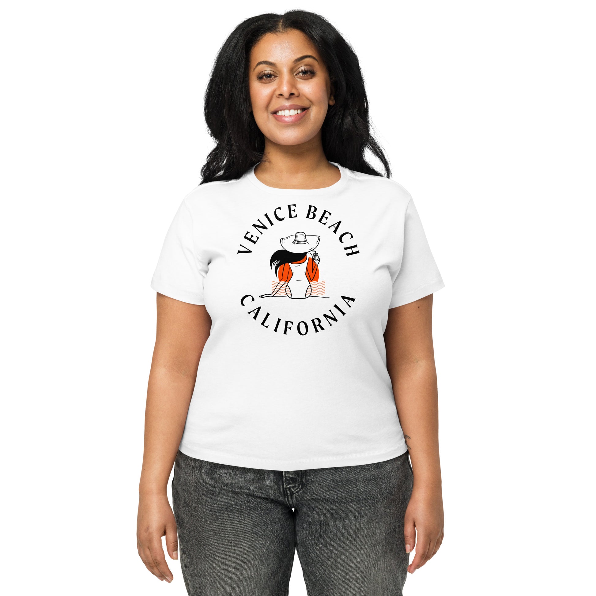 Venice Beach Women’s High-Waisted T-Shirt - Activewear Well