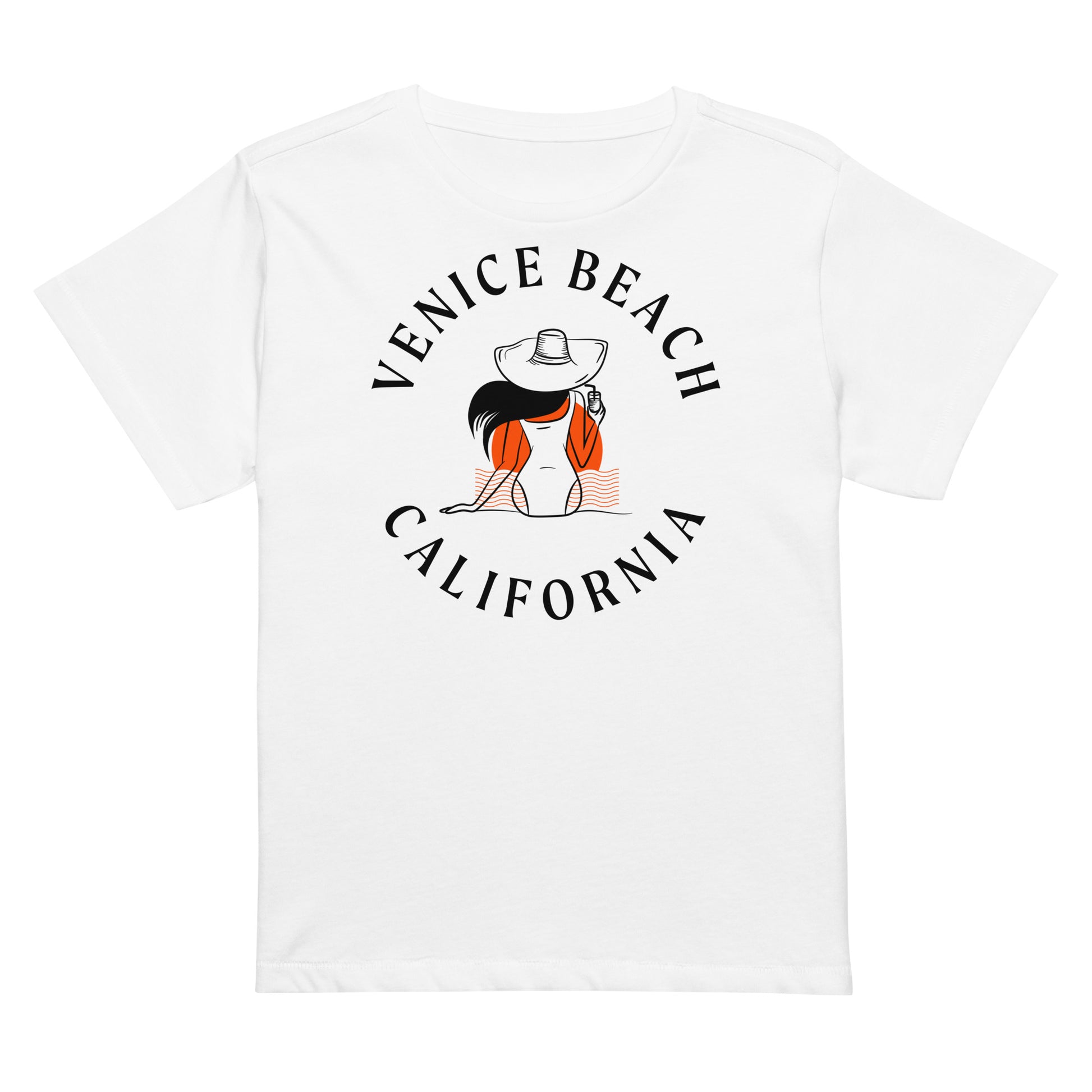 Venice Beach Women’s High-Waisted T-Shirt - Activewear Well