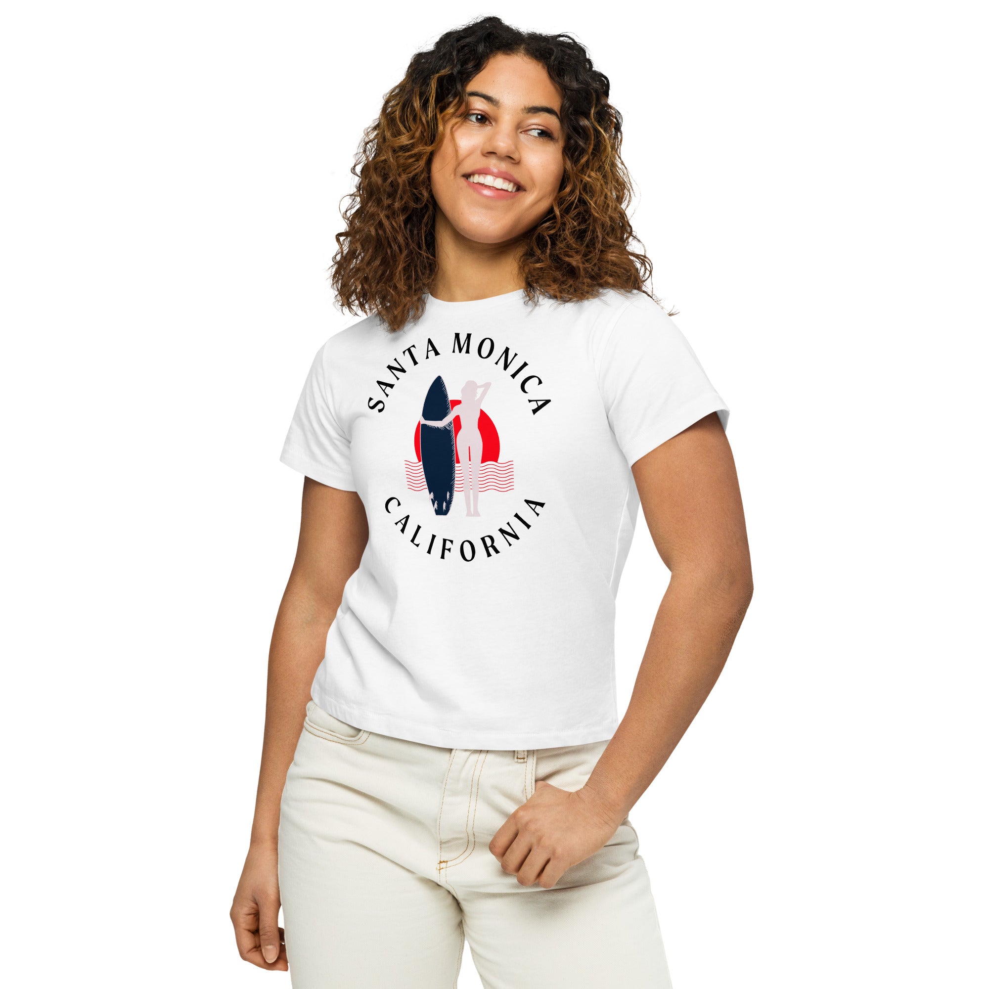 Santa Monica Women's High-Waisted T-Shirt – ActivewearWell