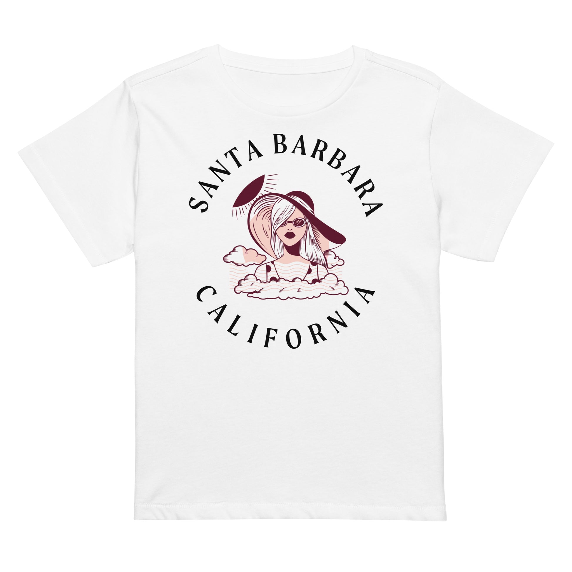 Santa Barbara Women’s High-Waisted T-Shirt - Activewear Well