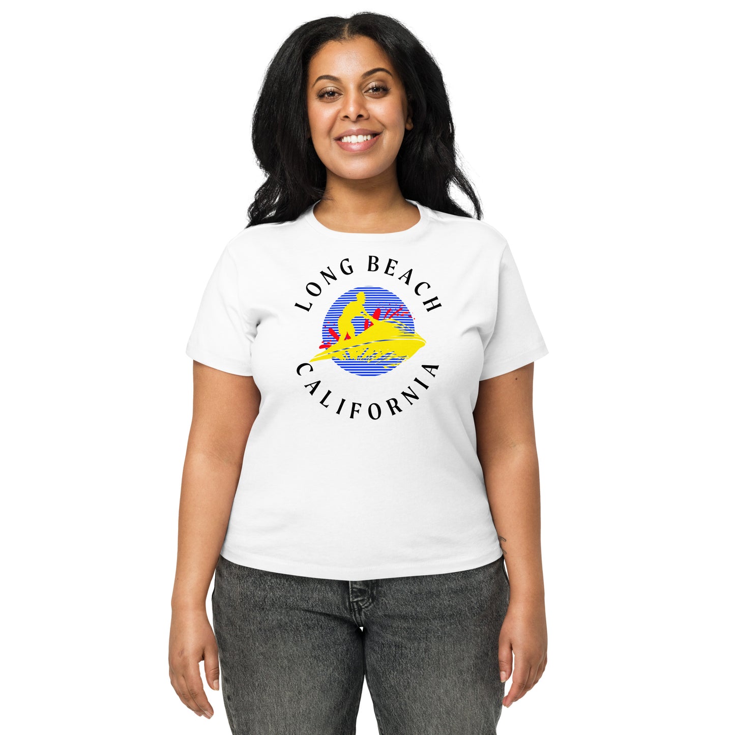 Long Beach Women’s High-Waisted T-Shirt - Activewear Well