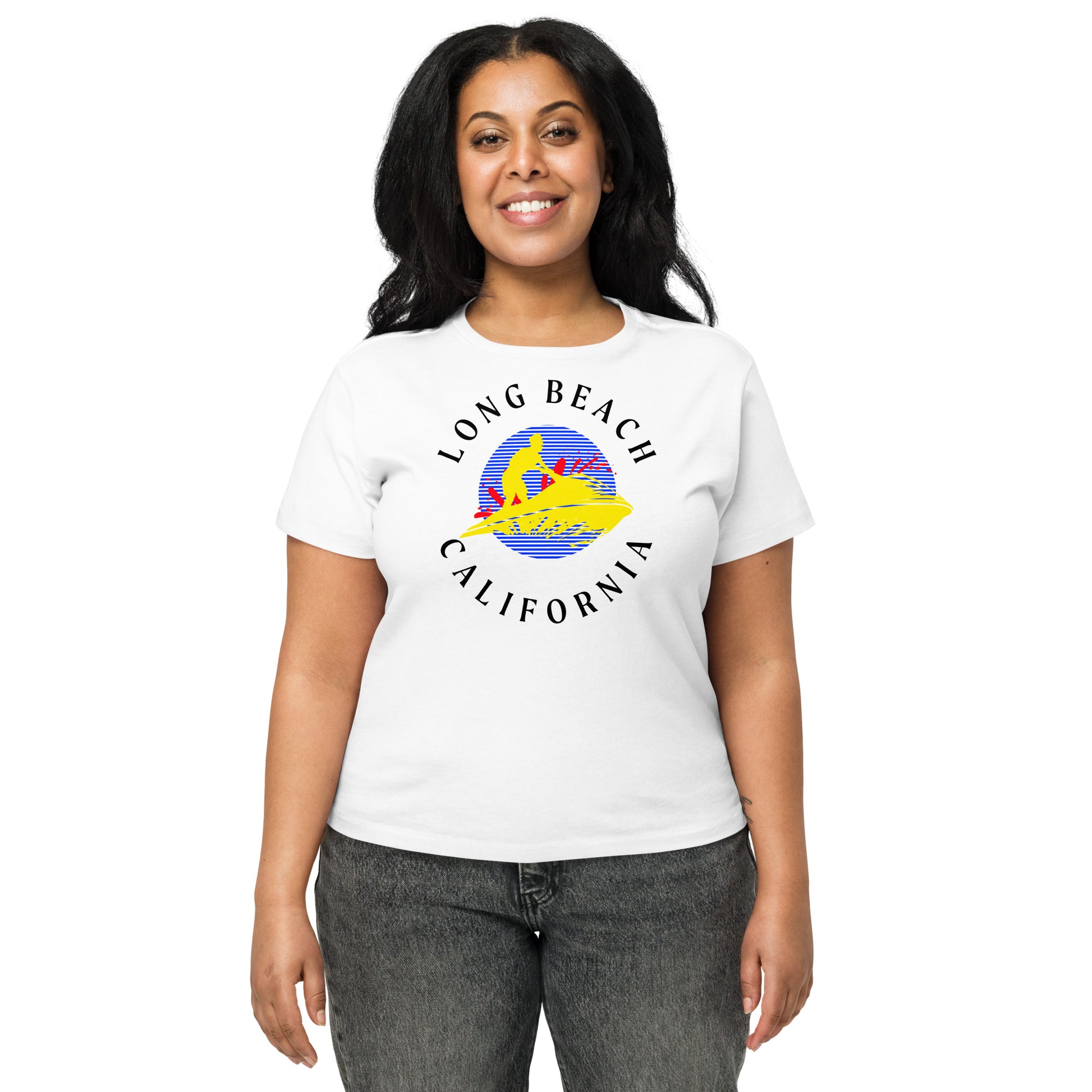 Long Beach Women’s High-Waisted T-Shirt - Activewear Well