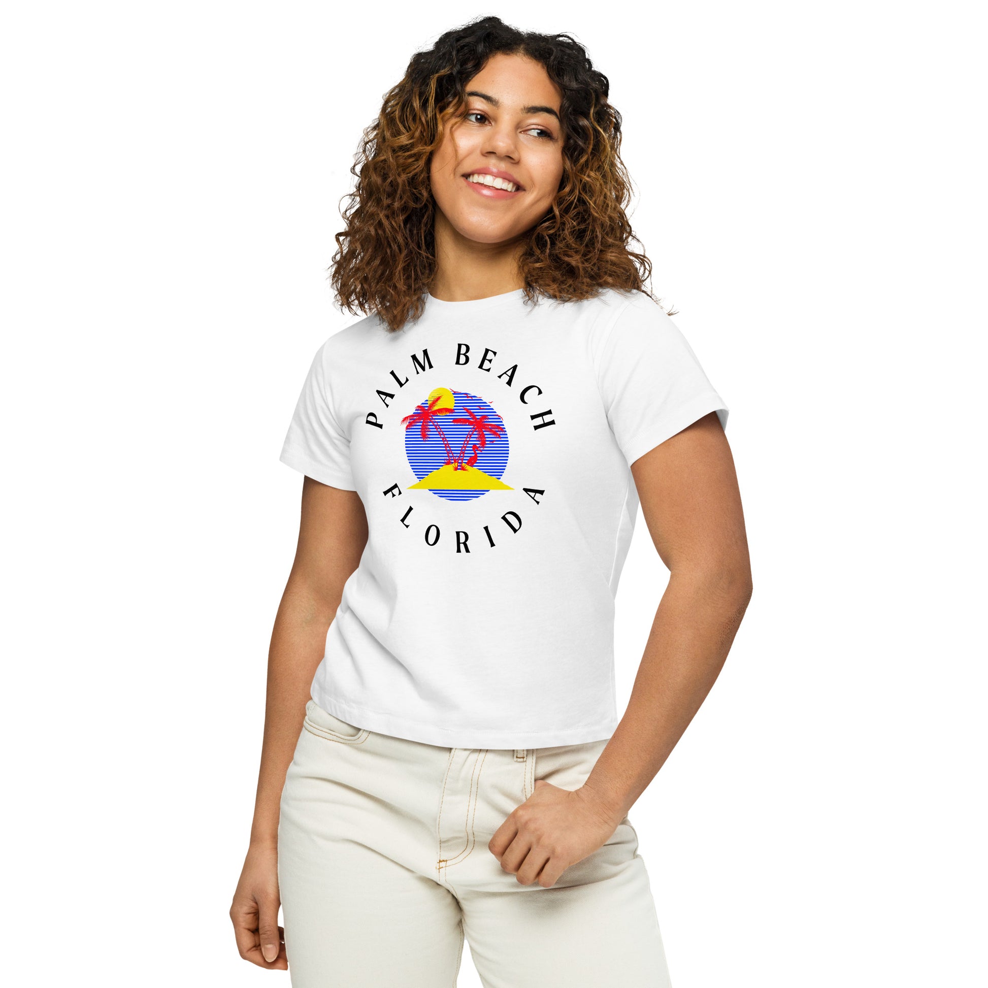Palm Beach Women’s High-Waisted T-Shirt - Activewear Well
