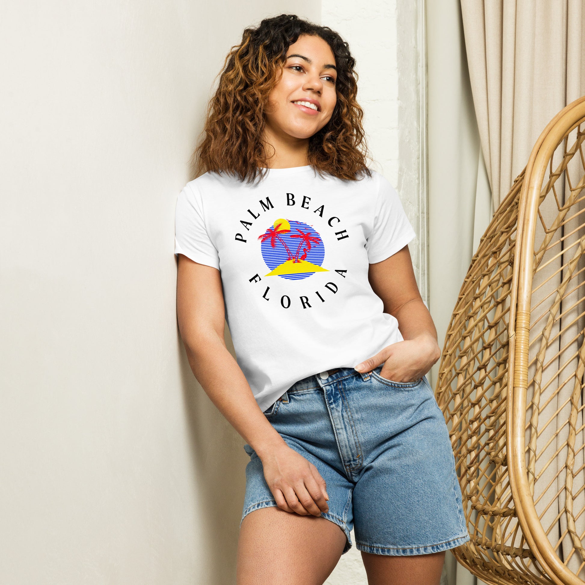 Palm Beach Women’s High-Waisted T-Shirt - Activewear Well