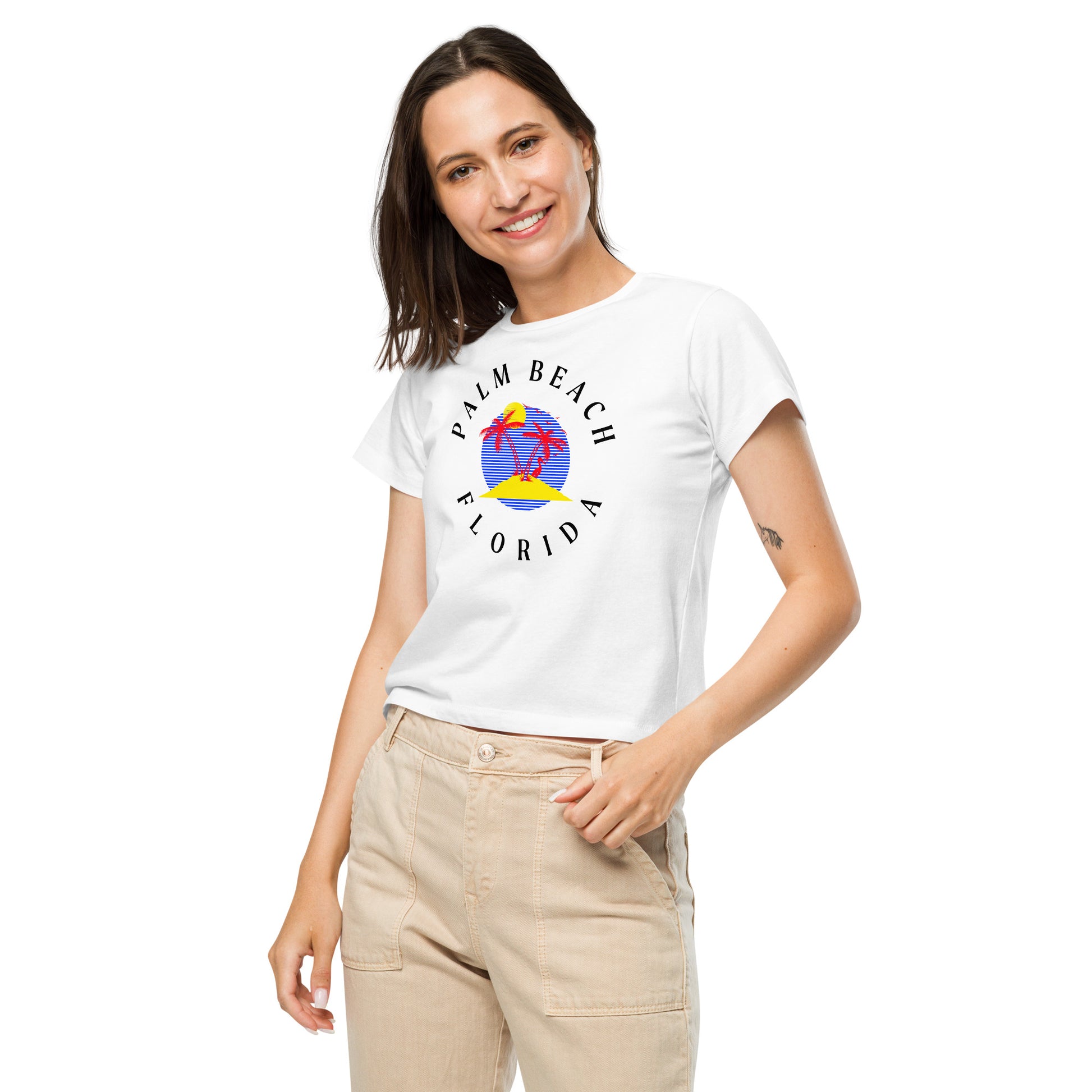 Palm Beach Women’s High-Waisted T-Shirt - Activewear Well